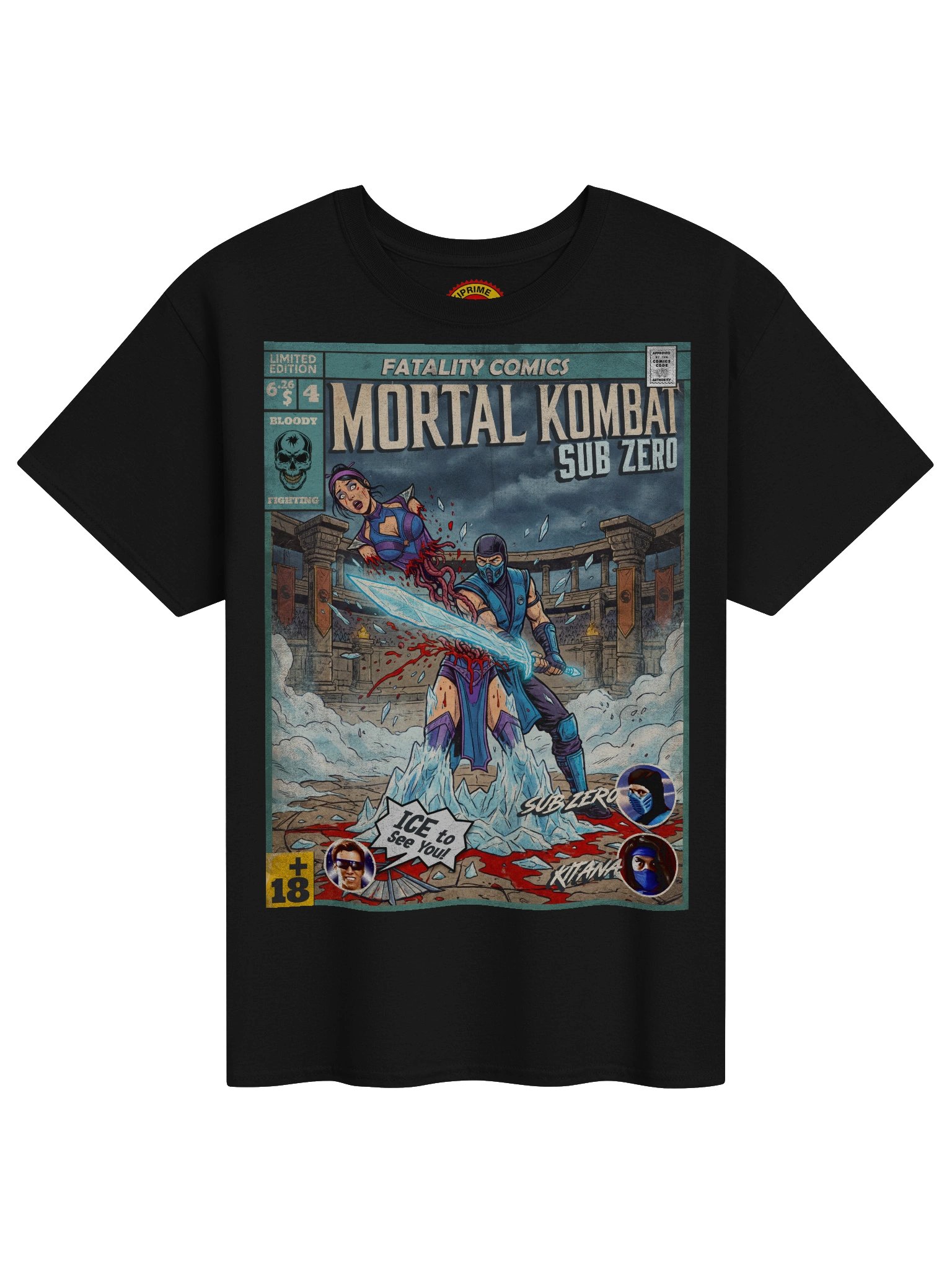 Mortal Kombat Sub-Zero Comic Art T-Shirt product image (1)