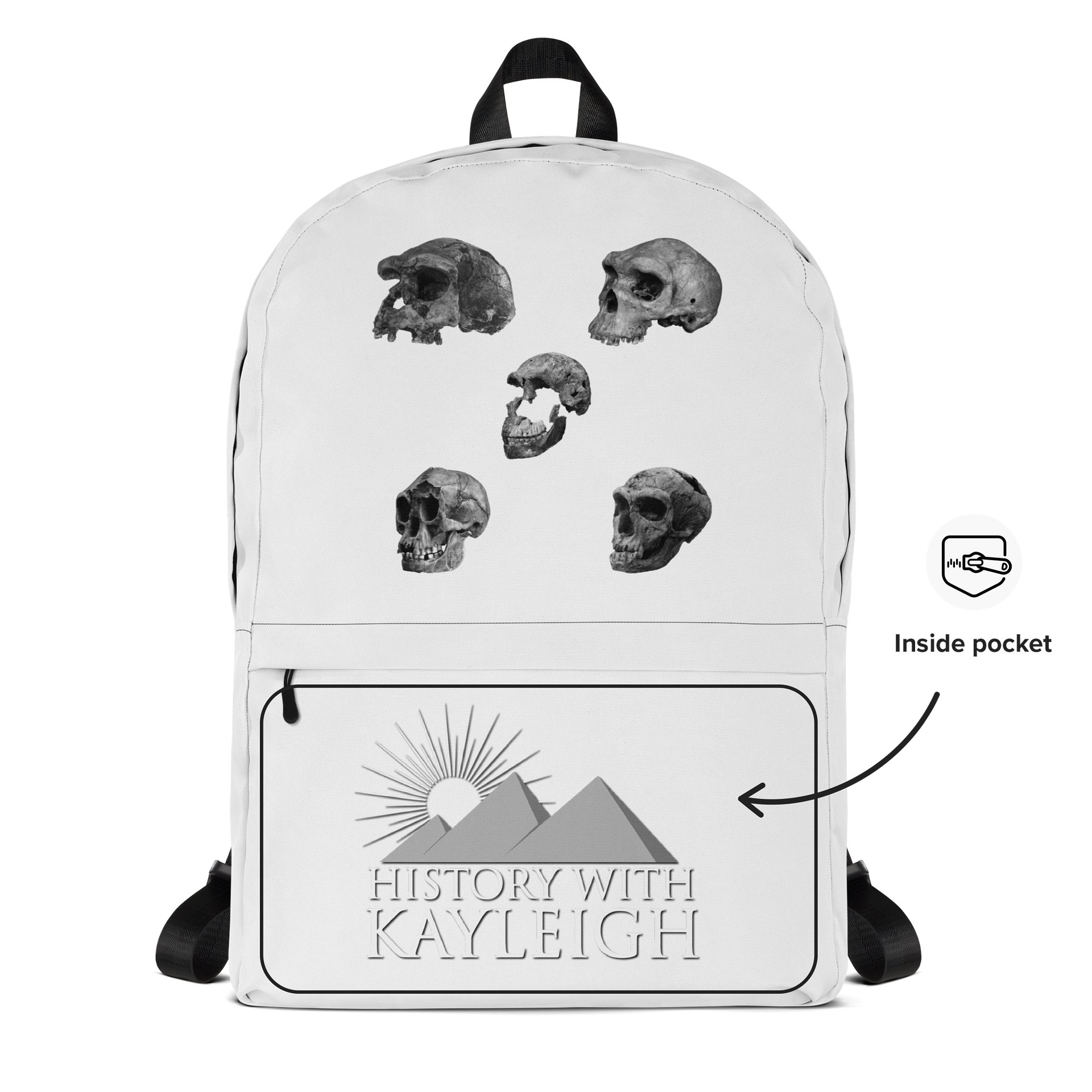 Skulls Backpack White product image (5)