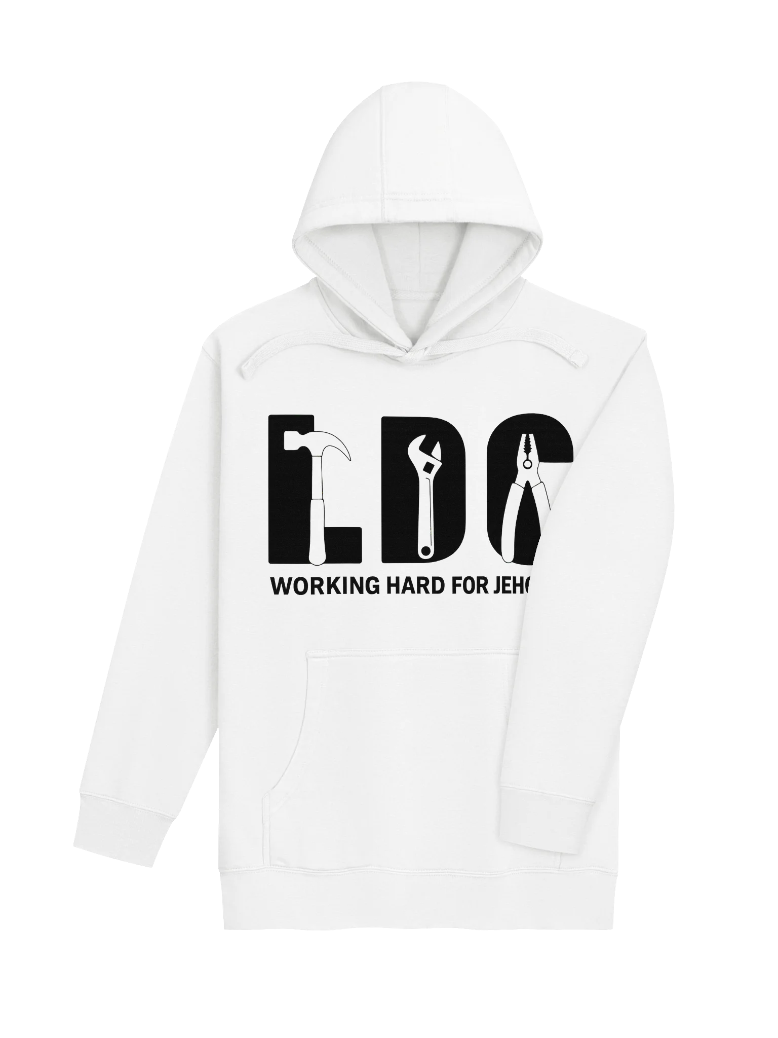 LDC Volunteer “Working Hard for Jehovah” Unisex Hoodie product image (4)