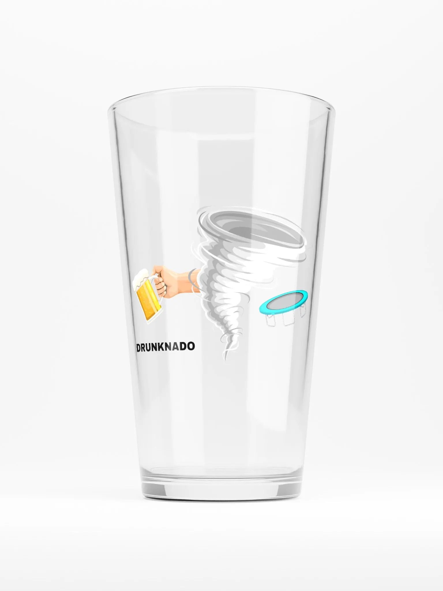 Drunk Tornado Pint Glass (16oz) product image (1)