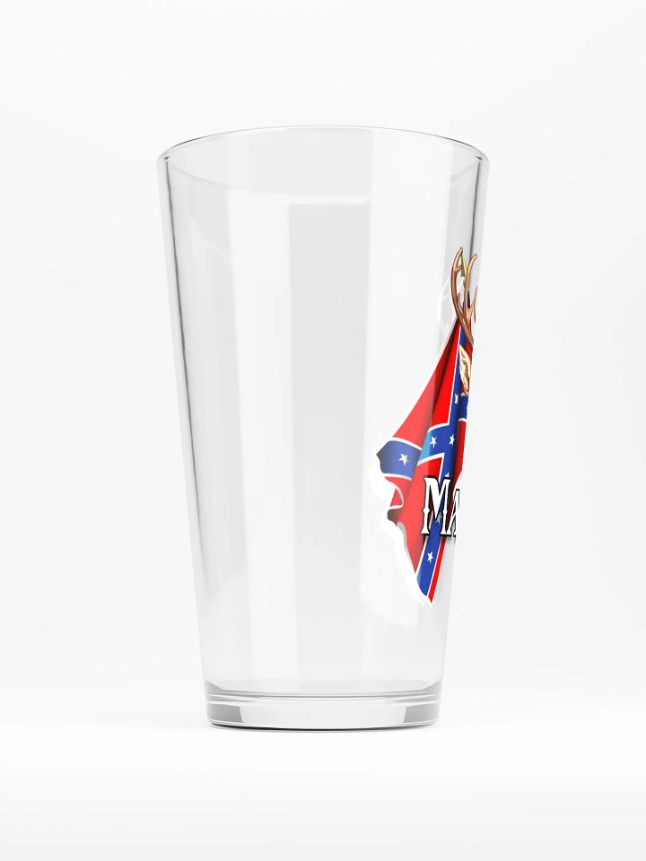 "Malone" Last Name Rebel Redneck Deer - Shaker Pint Glass product image (2)