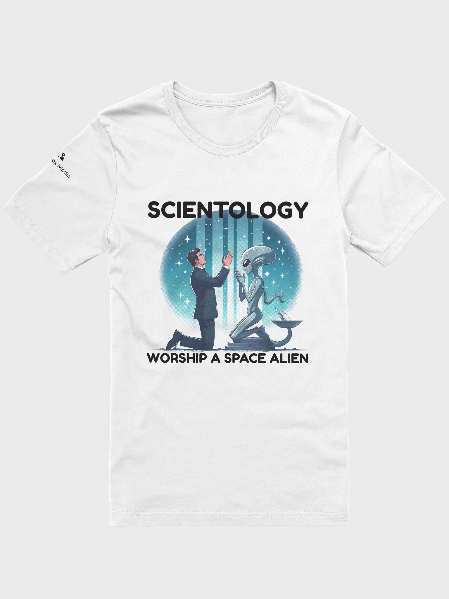 Scientology Worship A Space Alien Tee - Light Colors product image (21)