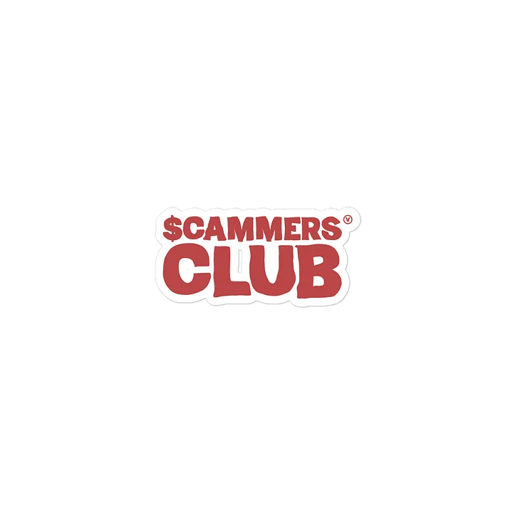 The Scammers Club Sticker product image (2)
