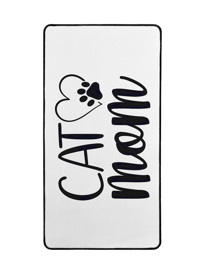 Cat Mom Desk Mat 15.5 x 31.5 product image (2)