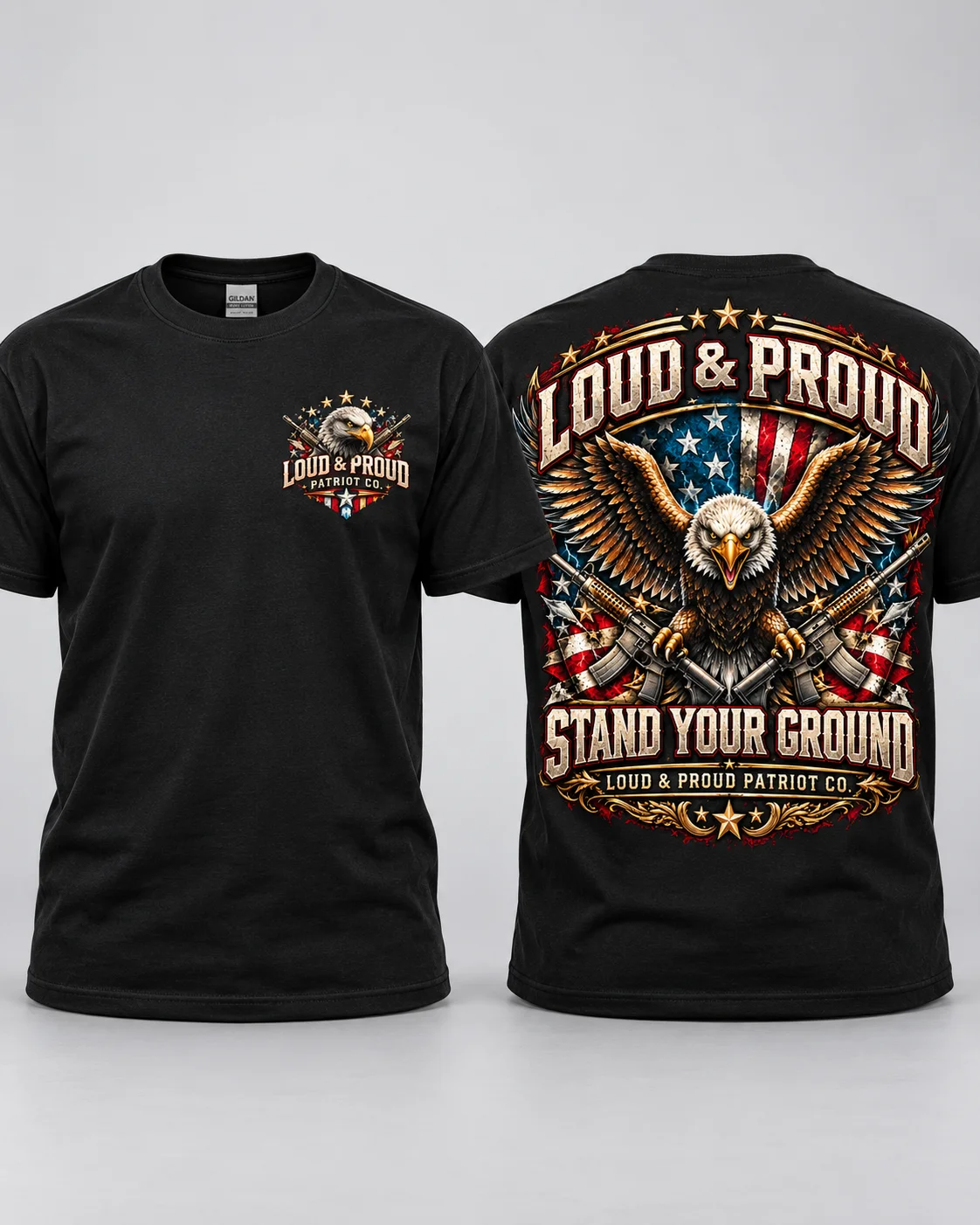 Stand Your Ground – Loud & Proud Patriot Heavyweight Tee product image (3)