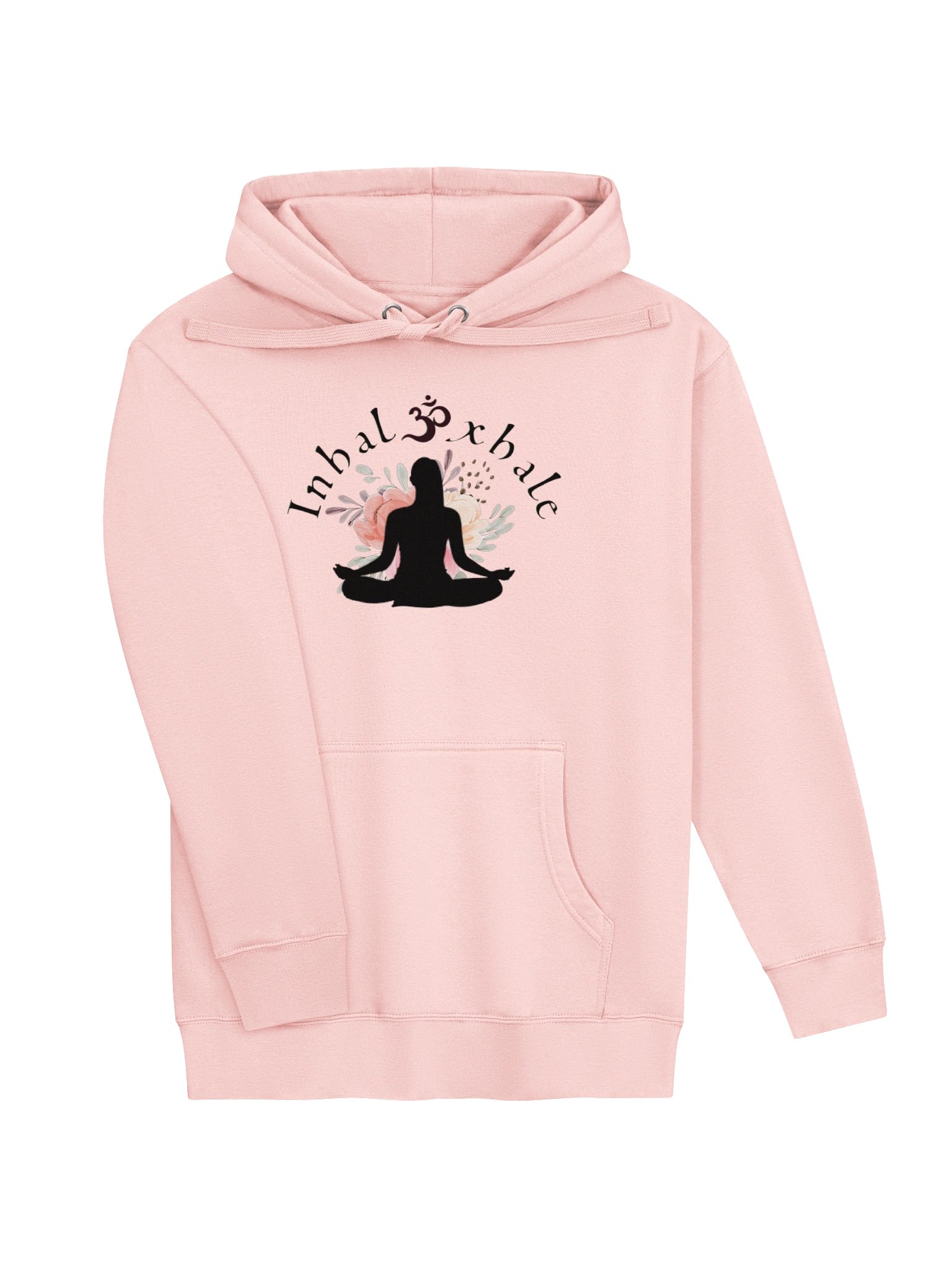 Inhale Exhale Om Meditation Floral Hoodie product image (7)