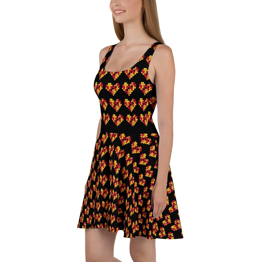 Pixel Art Hearts Dress 8-Bit Retro product image (4)
