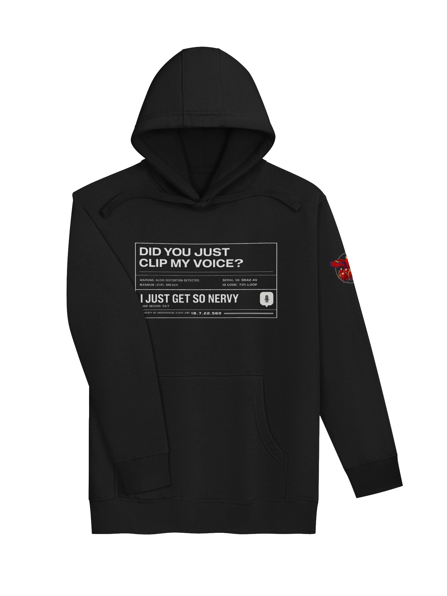 (Adult) Parrot - Did You Just Clip My Voice - I Just Get So Nervy - Hoodie product image (4)
