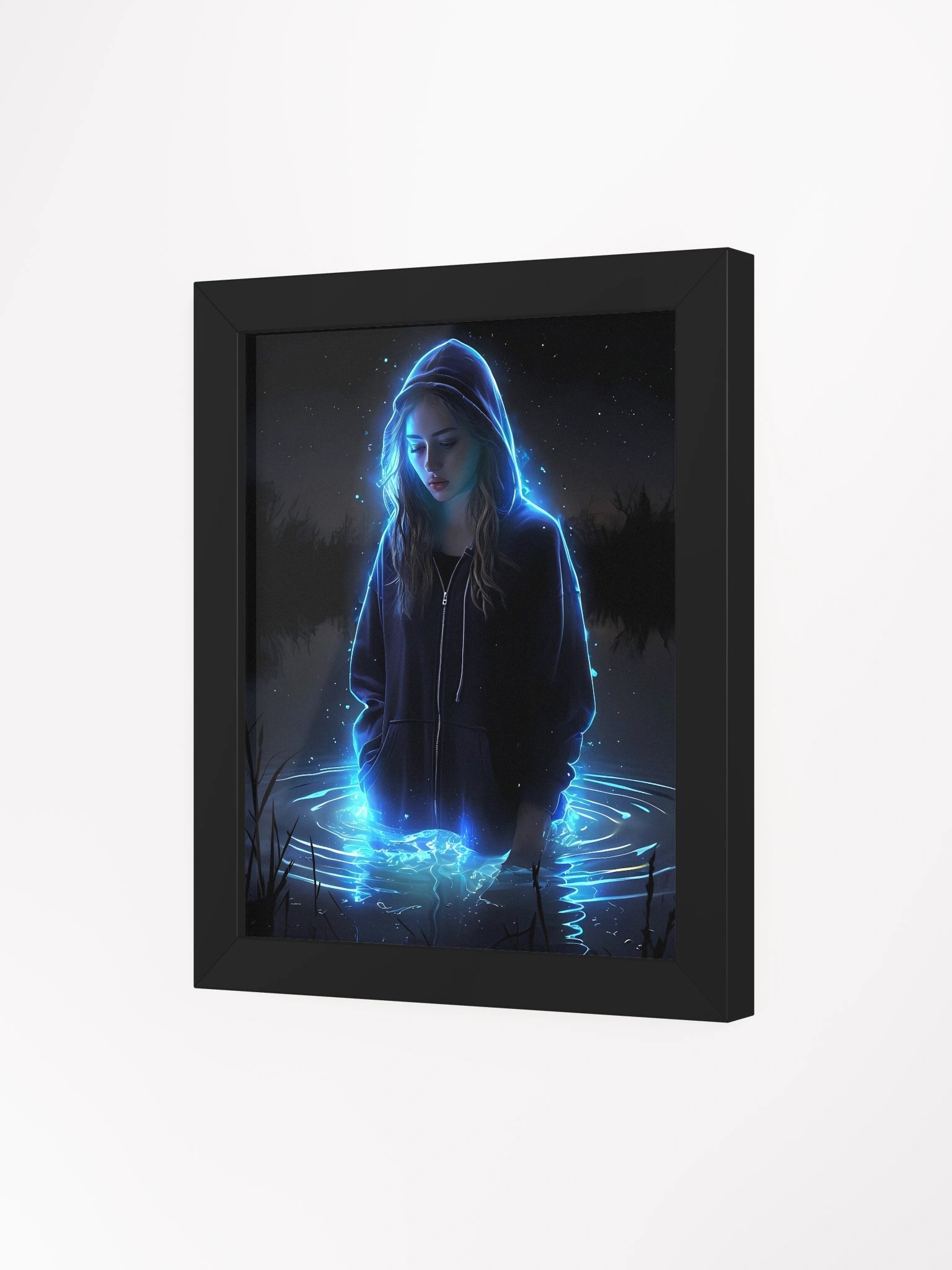 Ethereal Glow Hoodie Framed Poster product image (4)