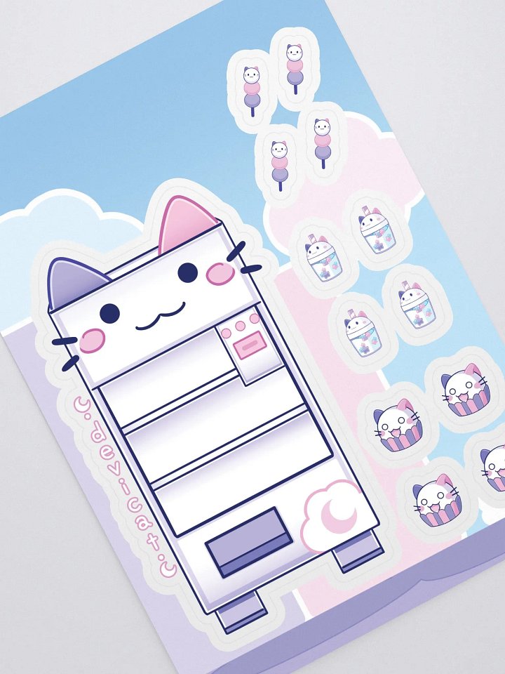 CandiCat Vending Machine Sticker Sheet product image (1)
