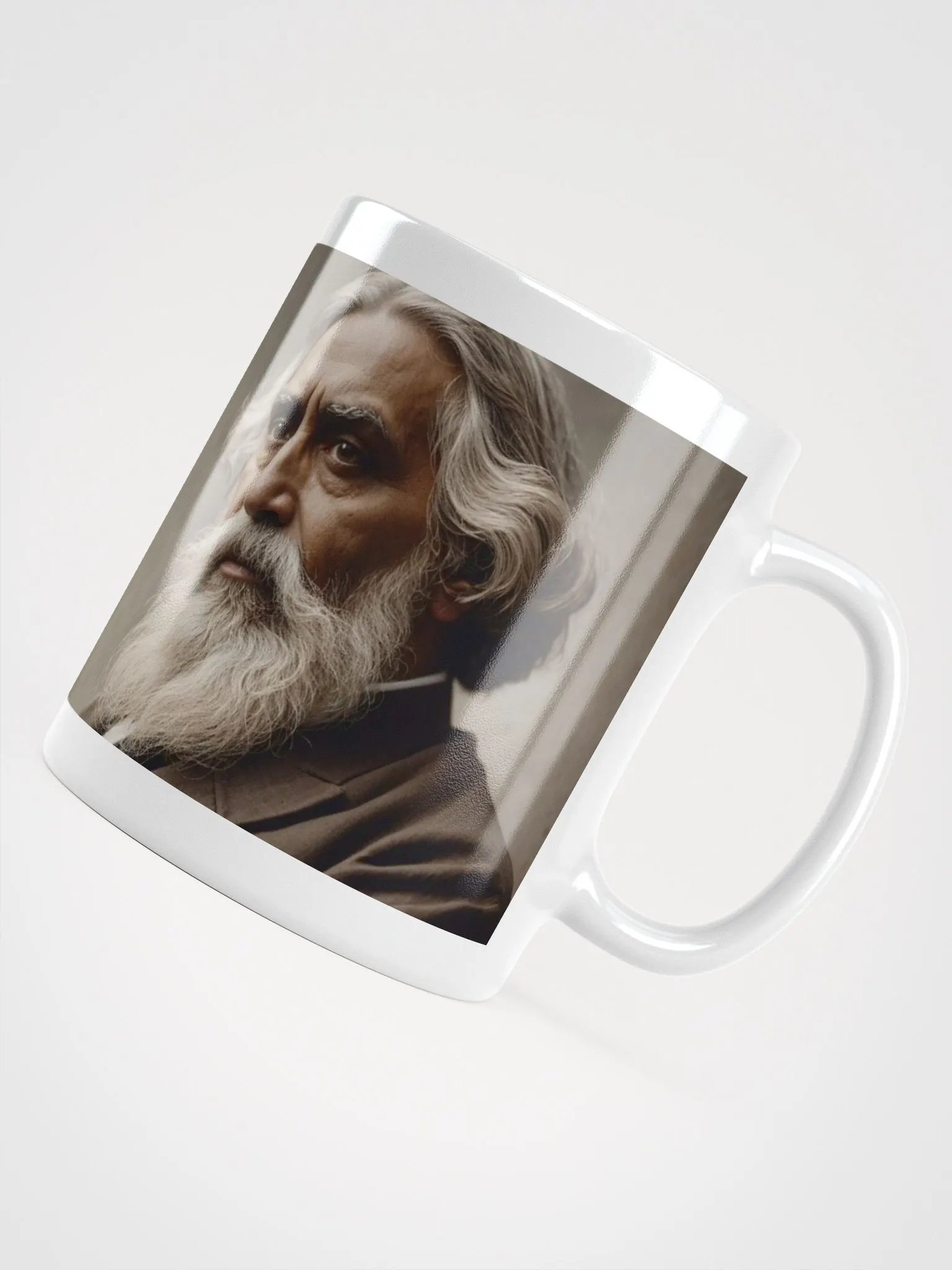 Rabindranath Tagore Portrait White Mug product image (12)