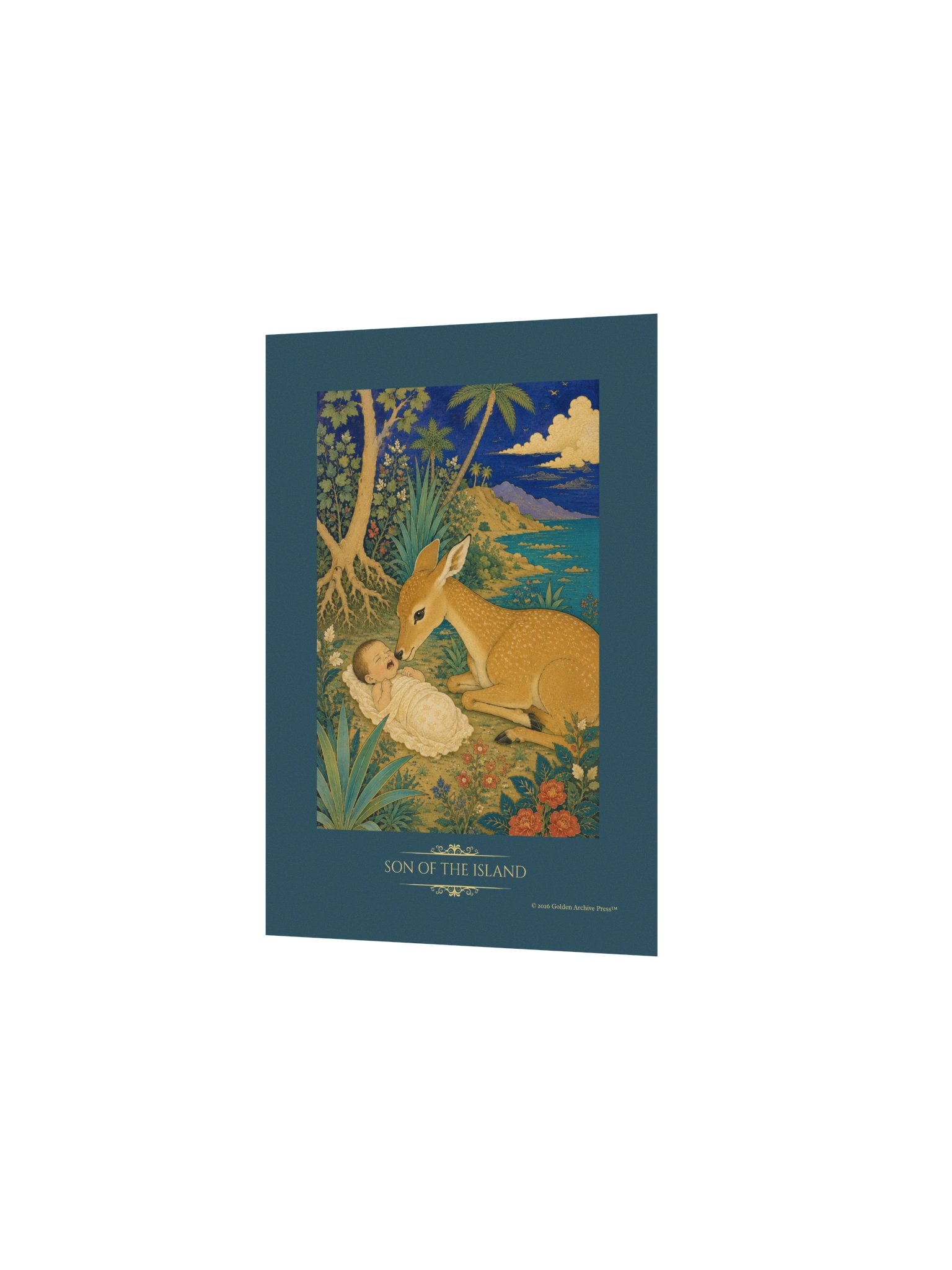 Son of the Island — Miniature Art Print (Baby and Gazelle) product image (10)