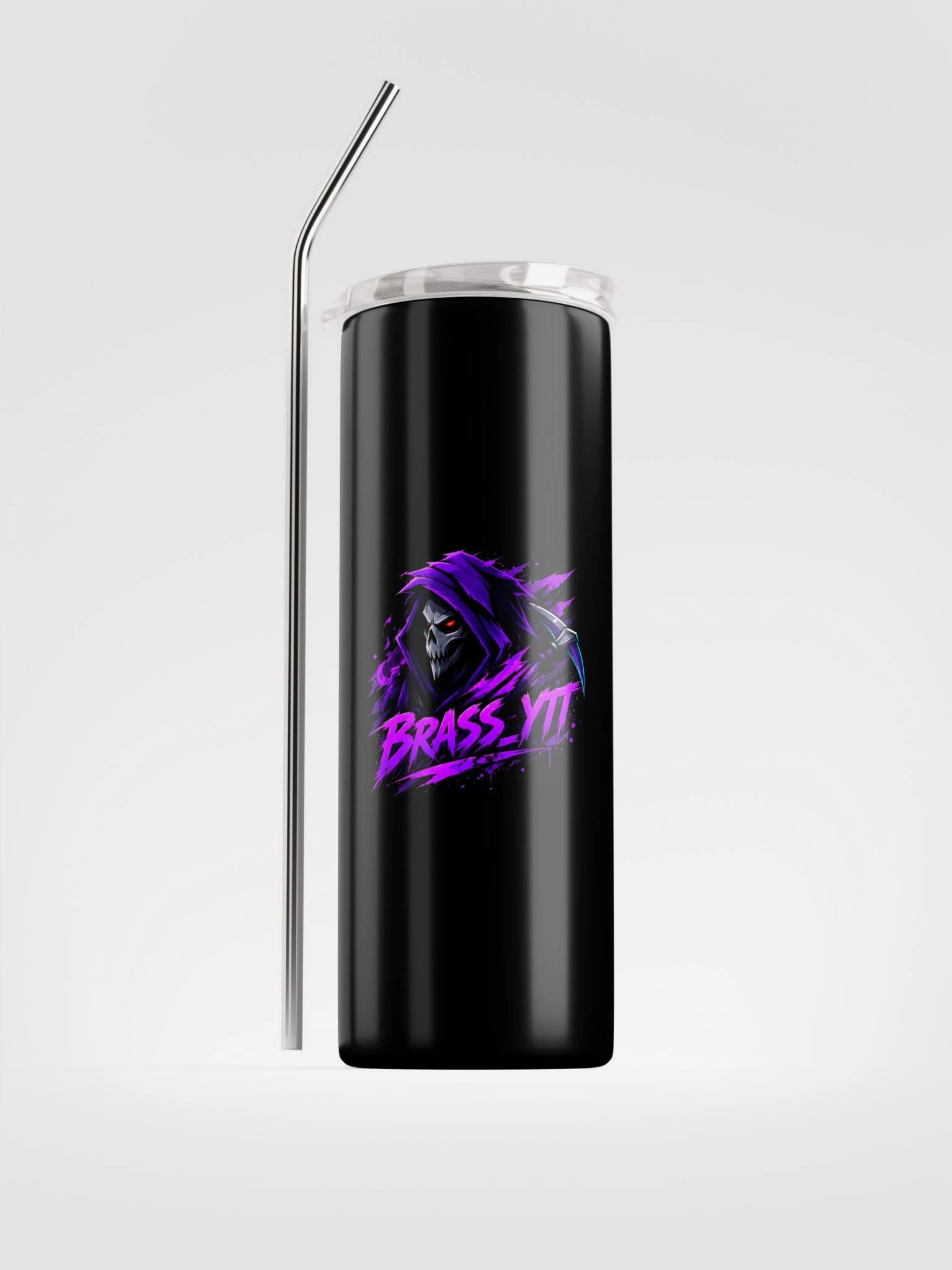 BRASS_YTT Stainless Steel Tumbler with Straw | Motiv 1 product image (1)