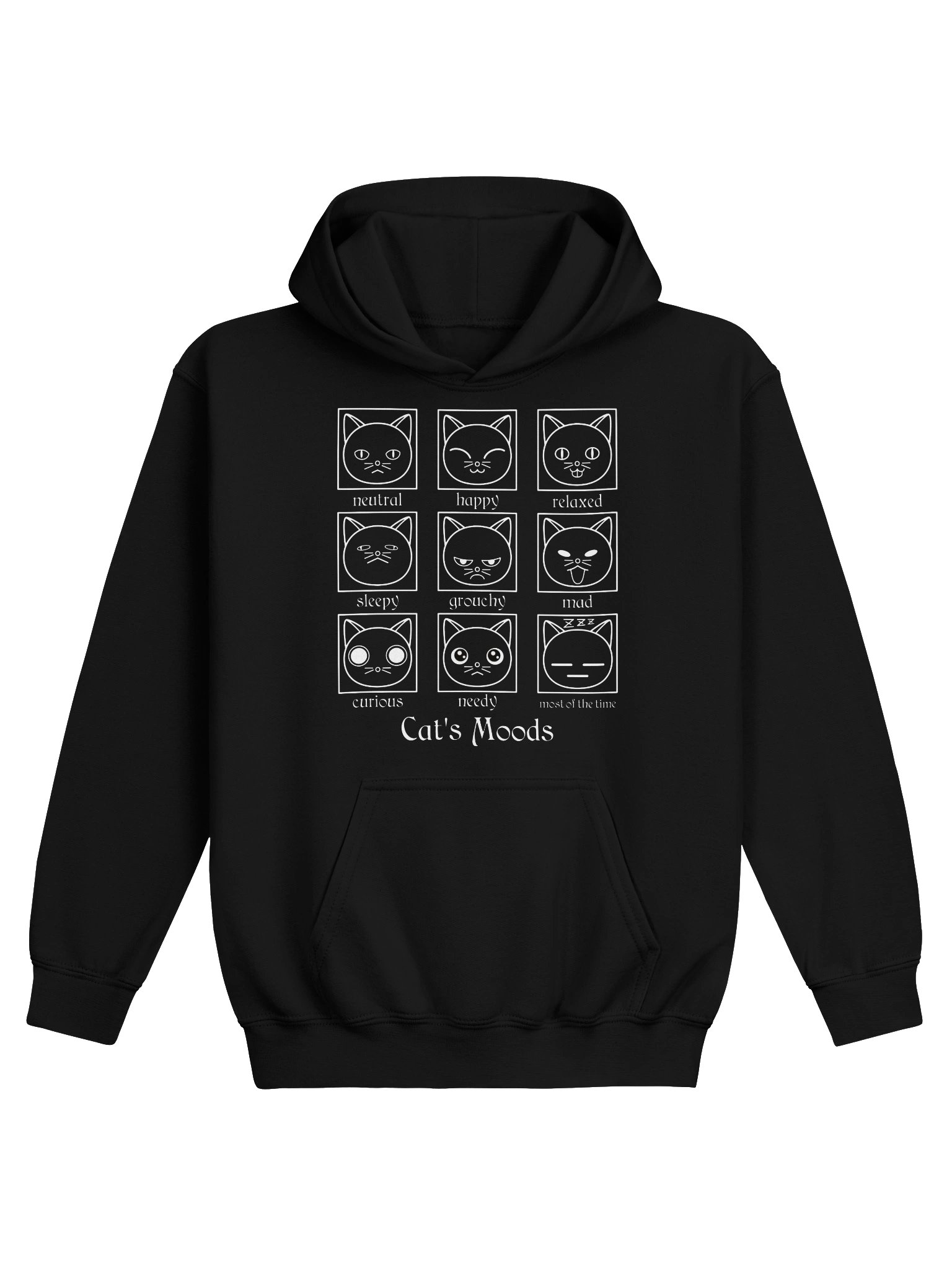 Cat's Moods - Unisex Youth Hoodie product image (1)
