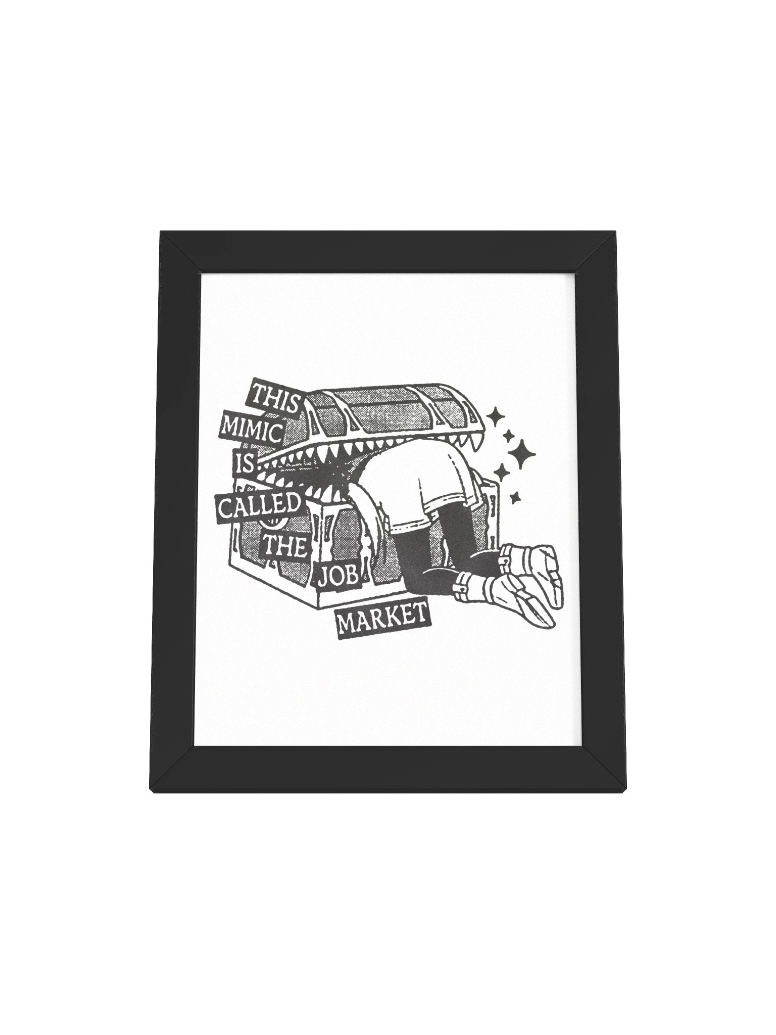JOB MARKET ! Framed Print. product image (1)