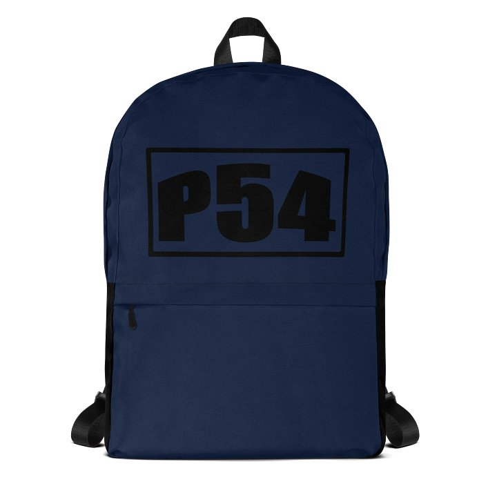 P54 Bold Letter Blue Backpack product image (1)