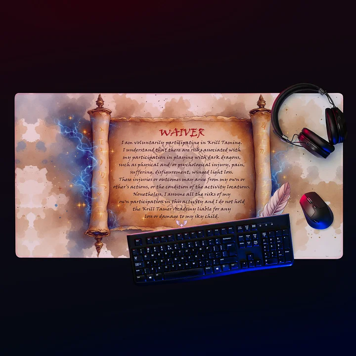 Krill Taming Waiver Giant Mouse Pad product image (1)