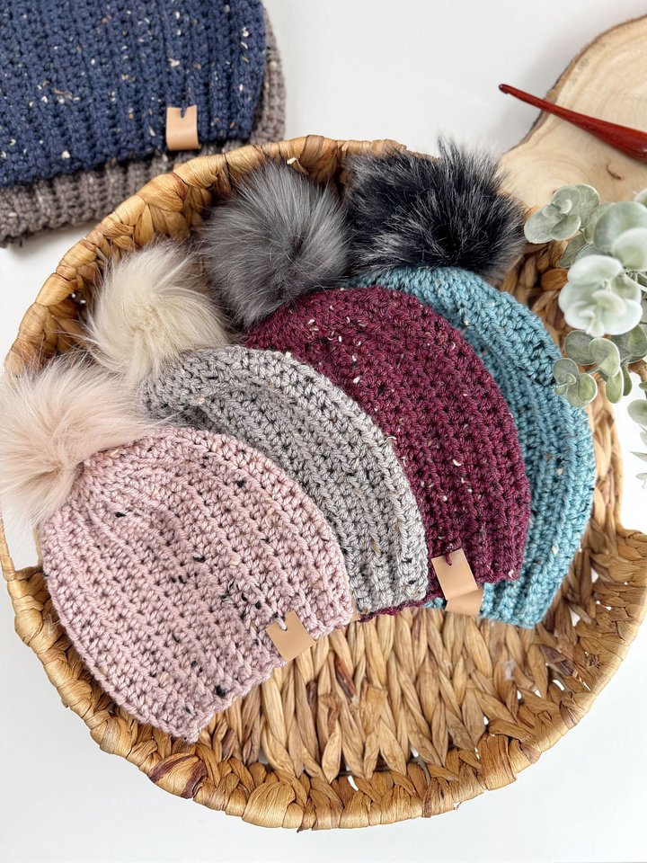 Easy Crochet Hat Pattern Baby to Adult Sizes product image (1)