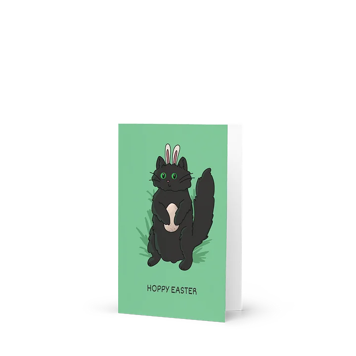 Hoppy Easter Bunny Cat Card product image (2)