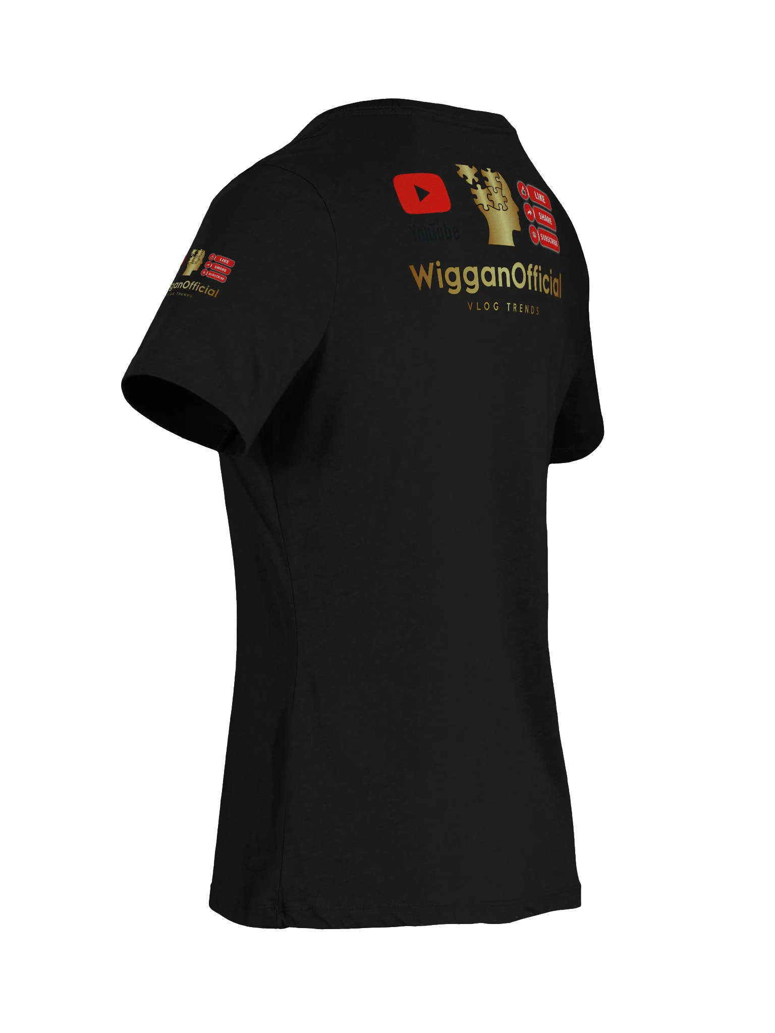 WigganOfficial logo Women's Relaxed V-Neck T-Shirt product image (9)