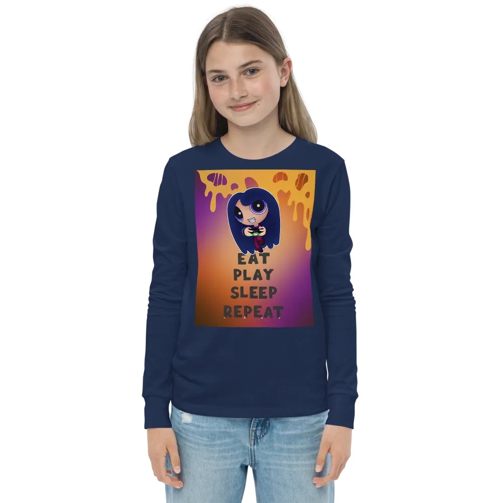 Youth Eat Play Sleep Long Sleeve Top product image (4)