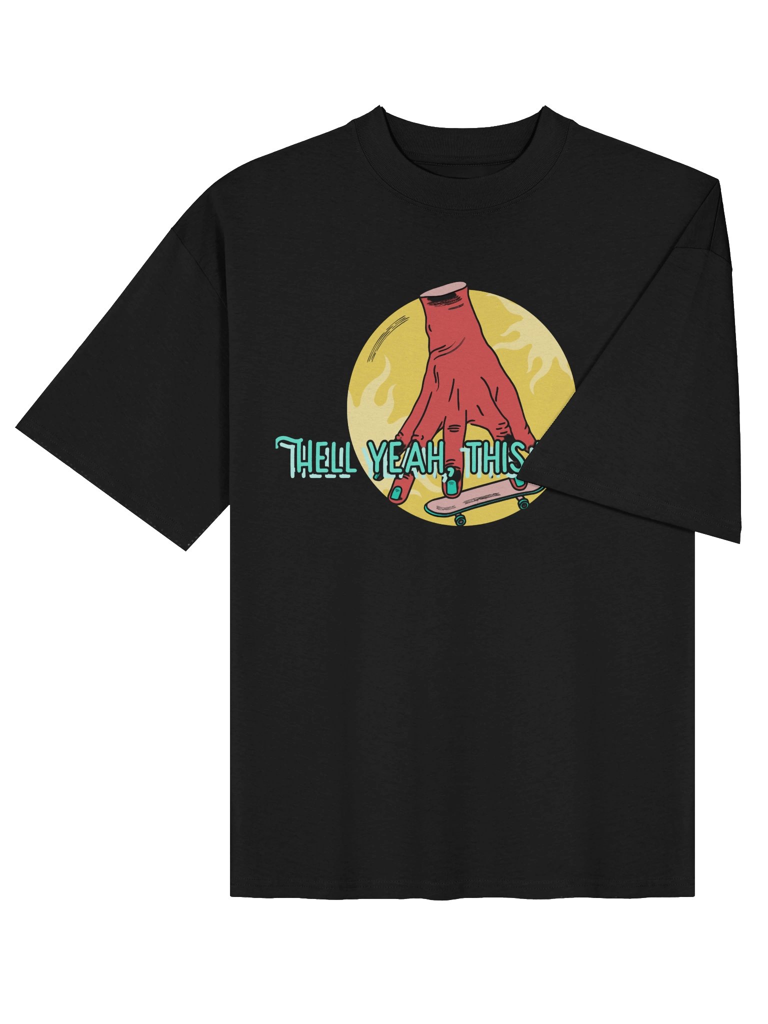 "Hell Yeah, This Is Rave!" Skater-Vibes Graphic T-Shirt product image (8)