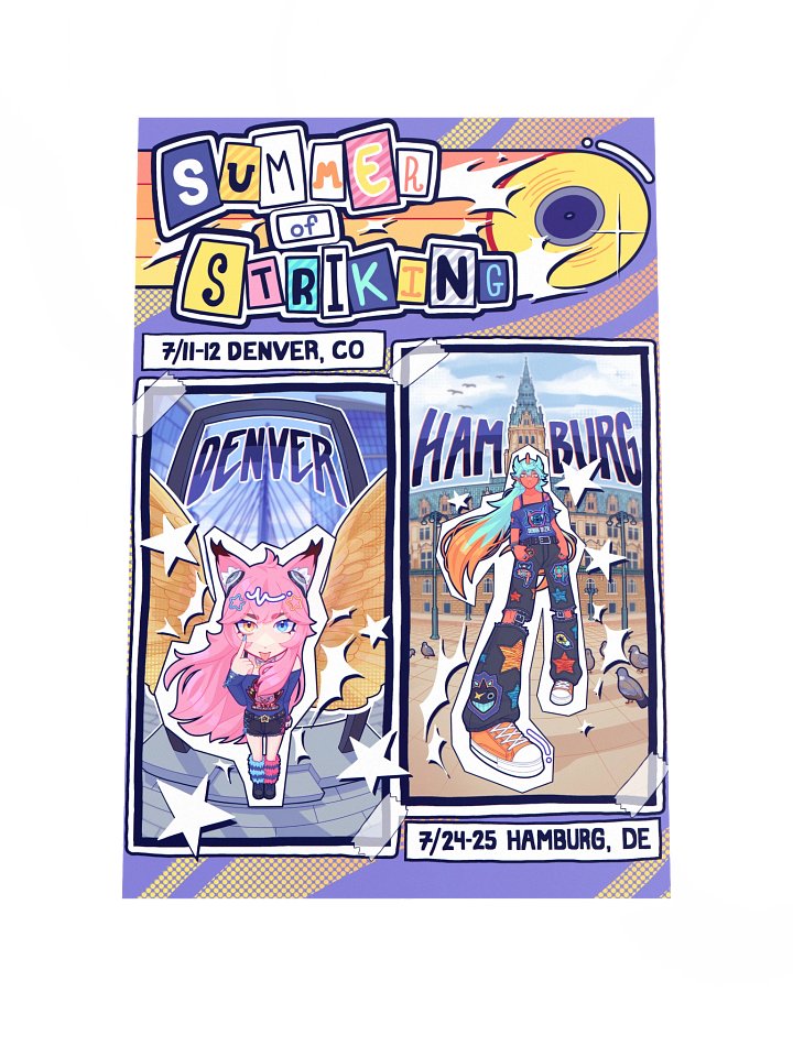 Summer of Striking Print 12" x 18" (RTS2/WTS) product image (1)