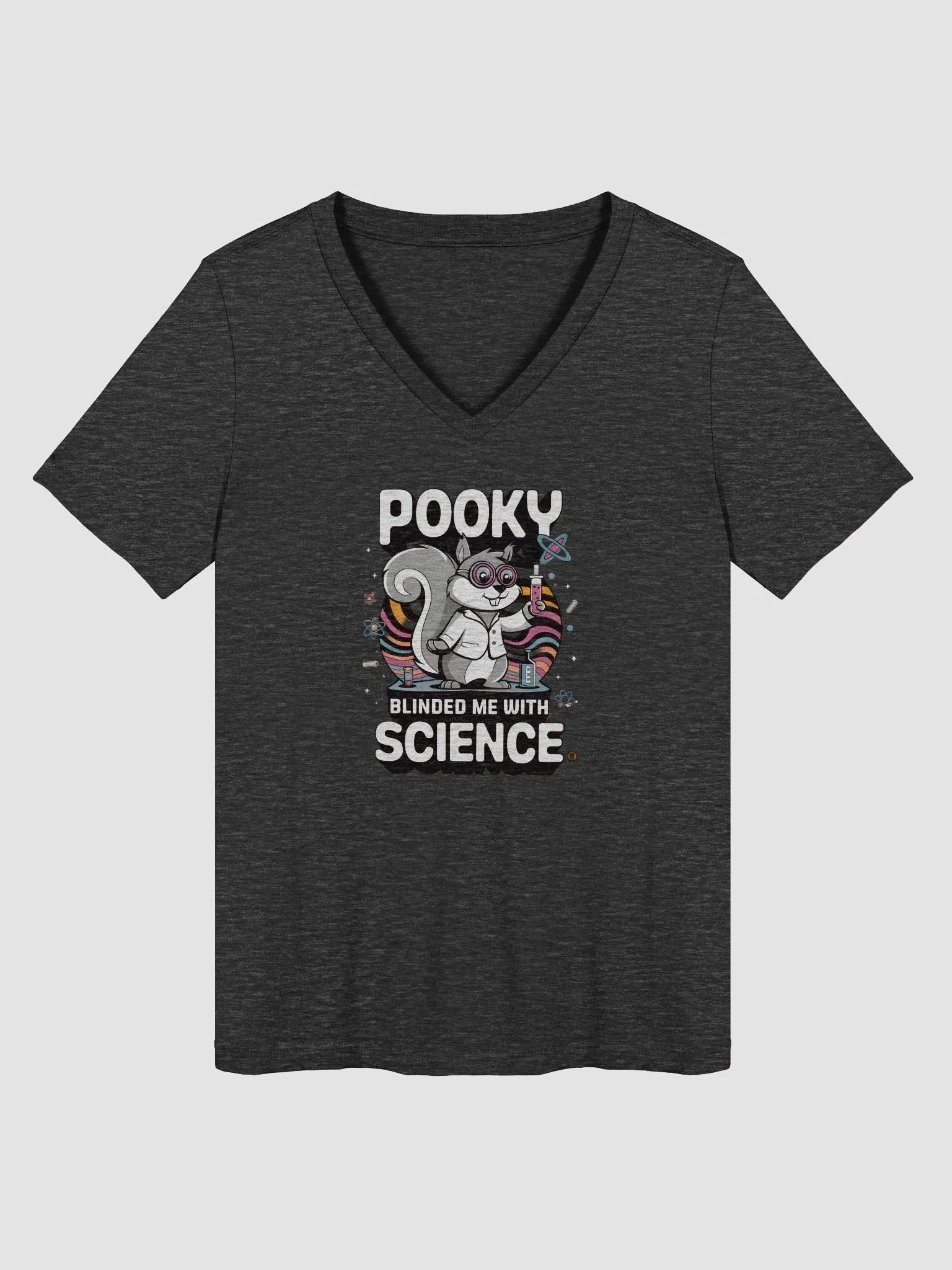Science Squirrel Relaxed V-Neck Tee product image (1)