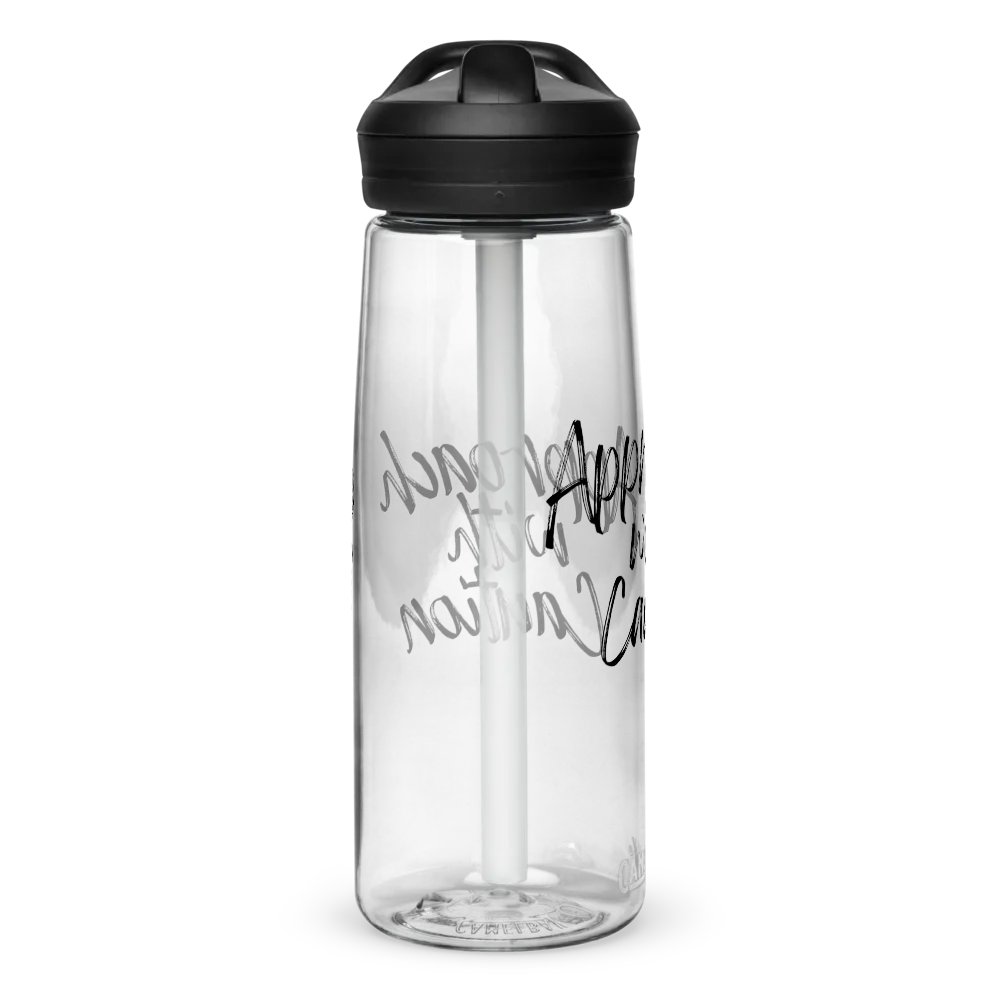 Cinnaschick Warning Sports Water Bottle product image (3)