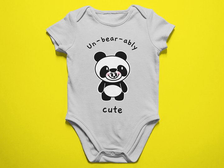 Playful Panda Baby Bodysuit product image (1)