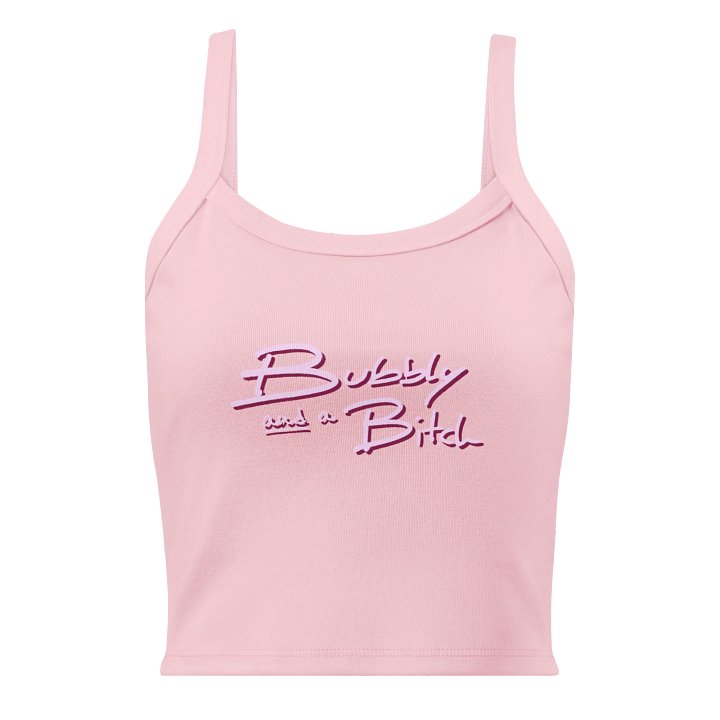Bubbly and a B (pink shadow design) tank product image (1)