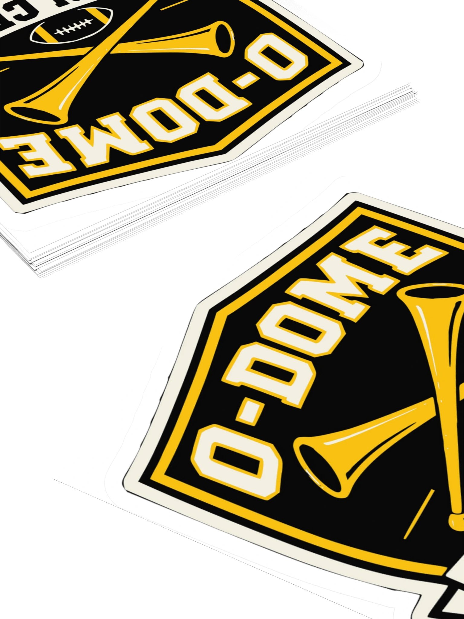 O-Dome Horn Crew Ribbon Crest — Kiss-Cut Sticker product image (4)