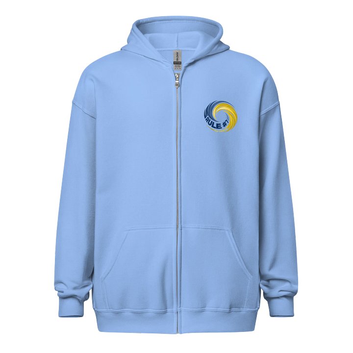 Rule #7 Zip Hoodie Blue and Yellow product image (5)