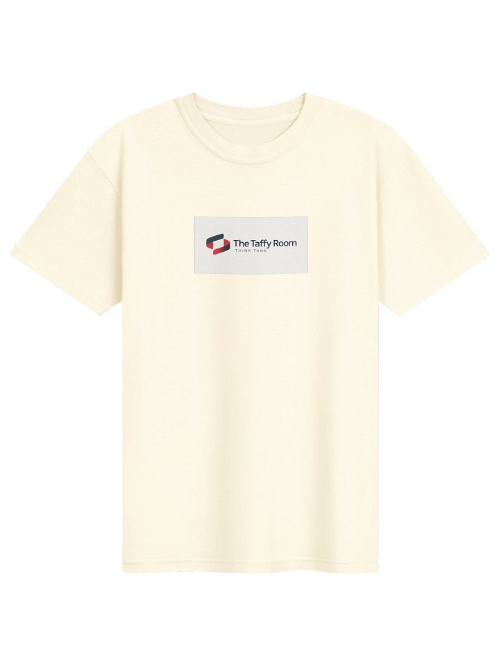 Supplier mockup of The Think Tank Tee in ivory