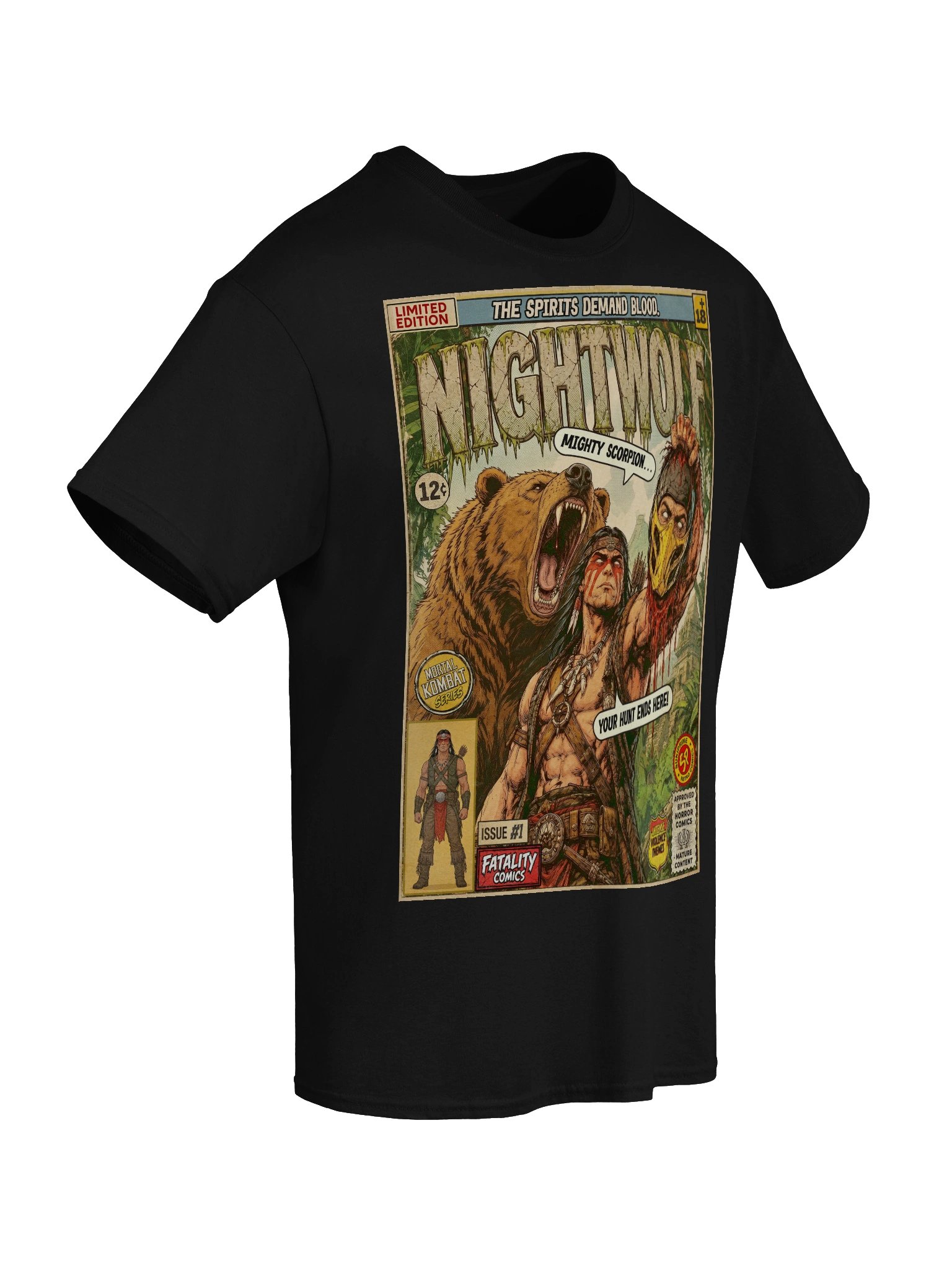Mortal Kombat Nightwolf Comic Art T-Shirt product image (6)