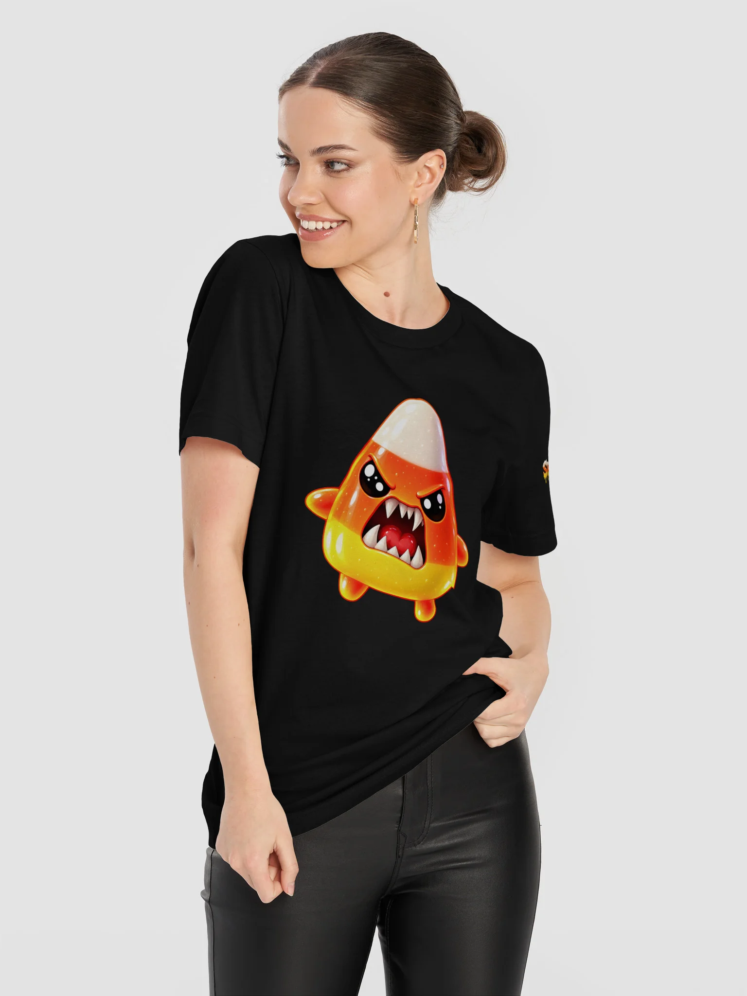 SPRITEFEST "Candy Corn Sprite" Black ADULT T-Shirt product image (11)