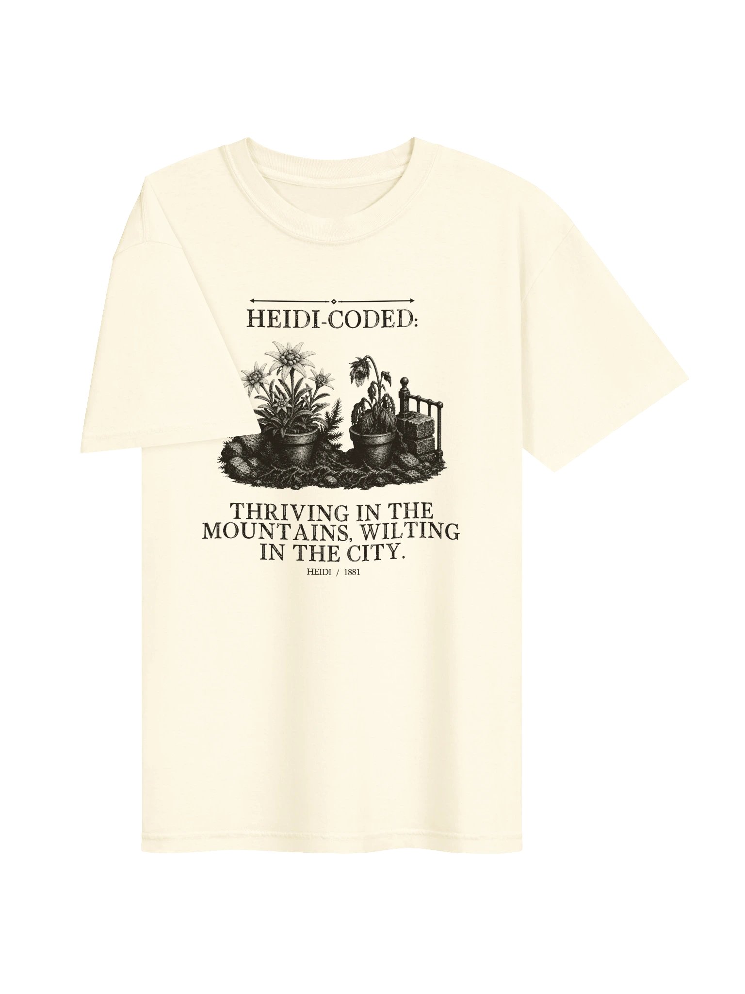 Heidi Coded Thriving Mountains Wilting City -- Heidi Tee (Light) product image (9)