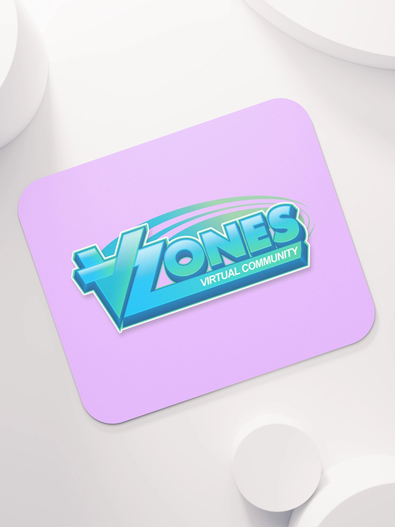 VZones Logo Mouse Mat - Pink product image (7)