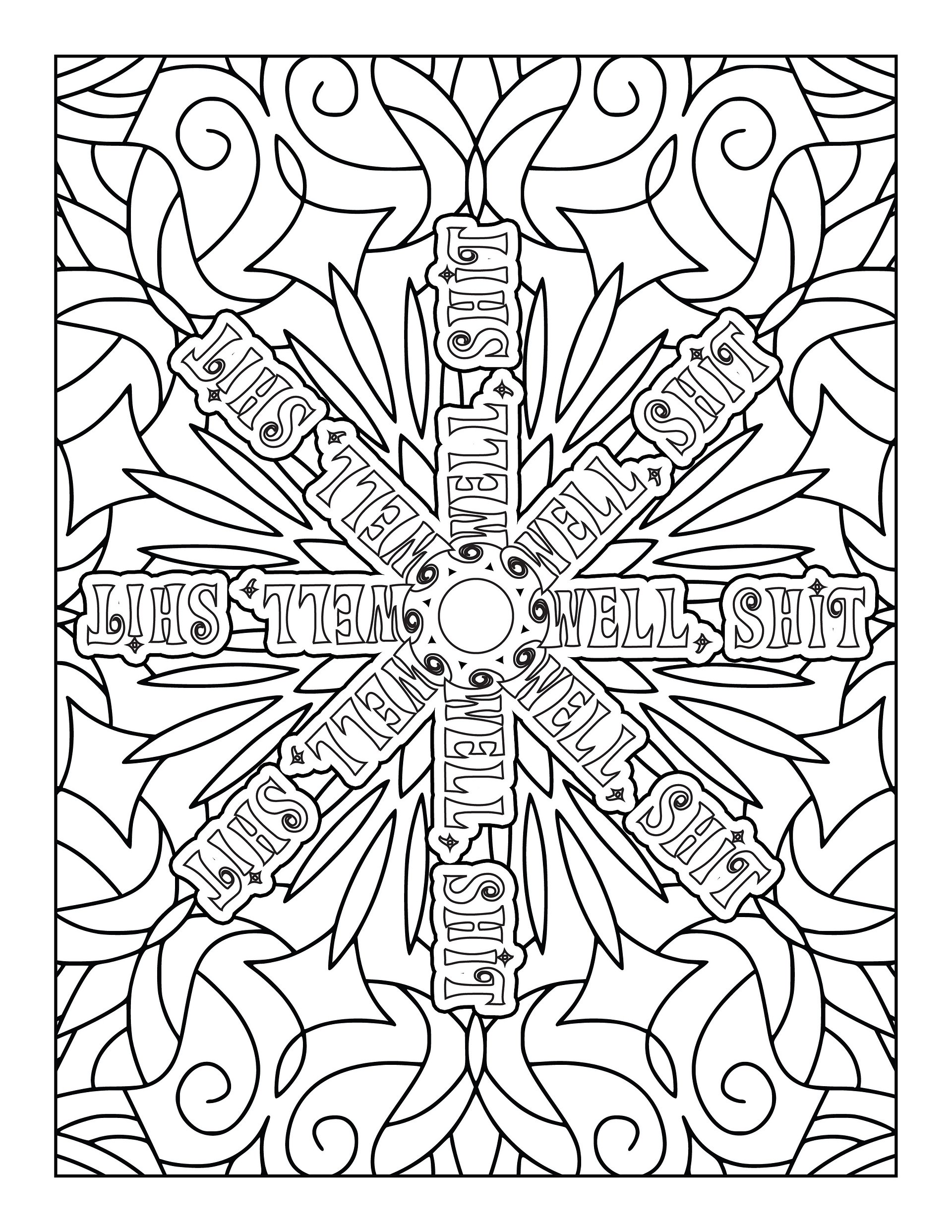 Art & Expletives, Swear Words For The Soul - Swear Word Coloring Book for Adults | Printable | Cuss Words | Sweary Phrases | Curse Words product image (4)