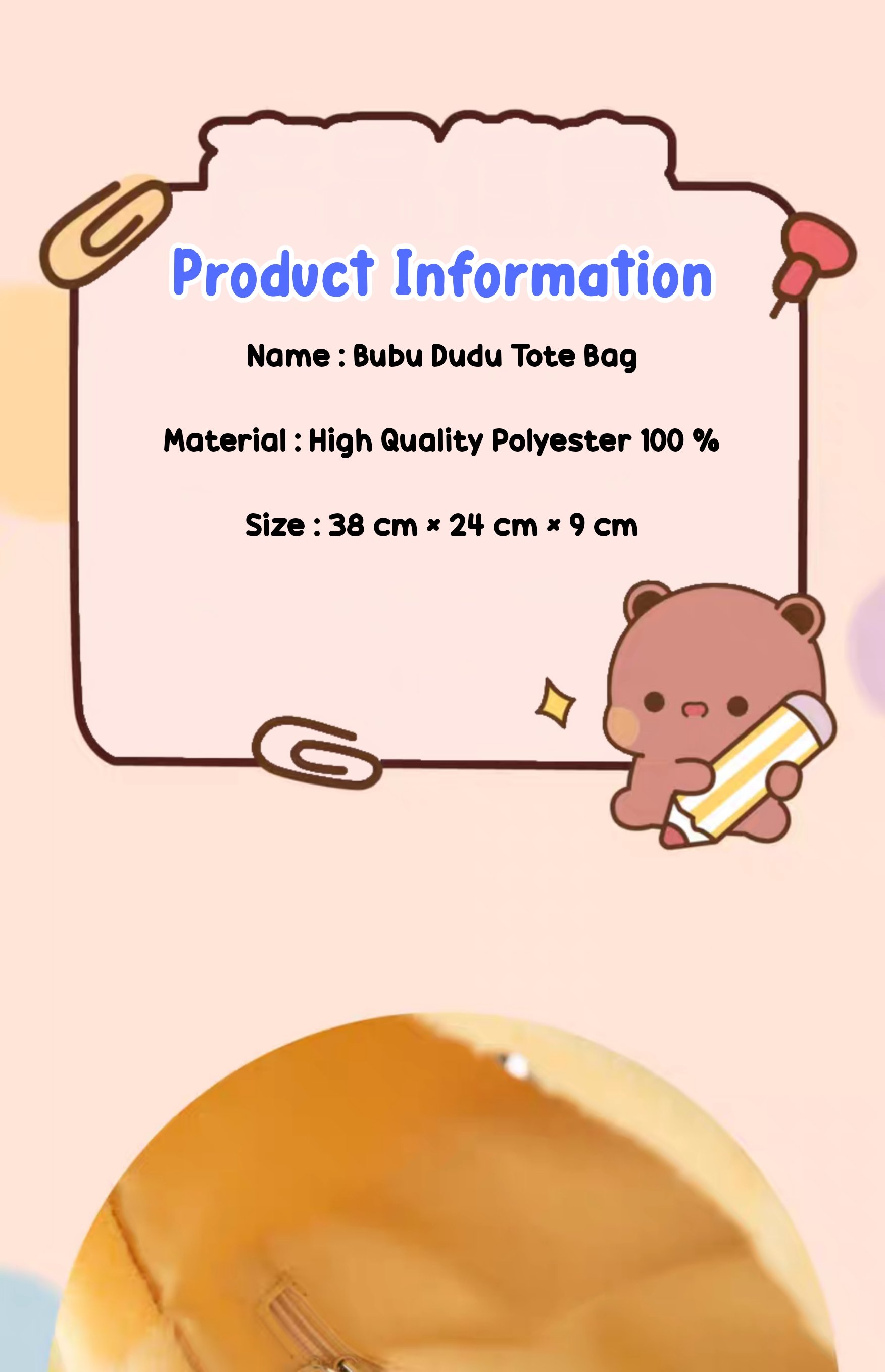 Cute Bubu Tote Bag product image (6)