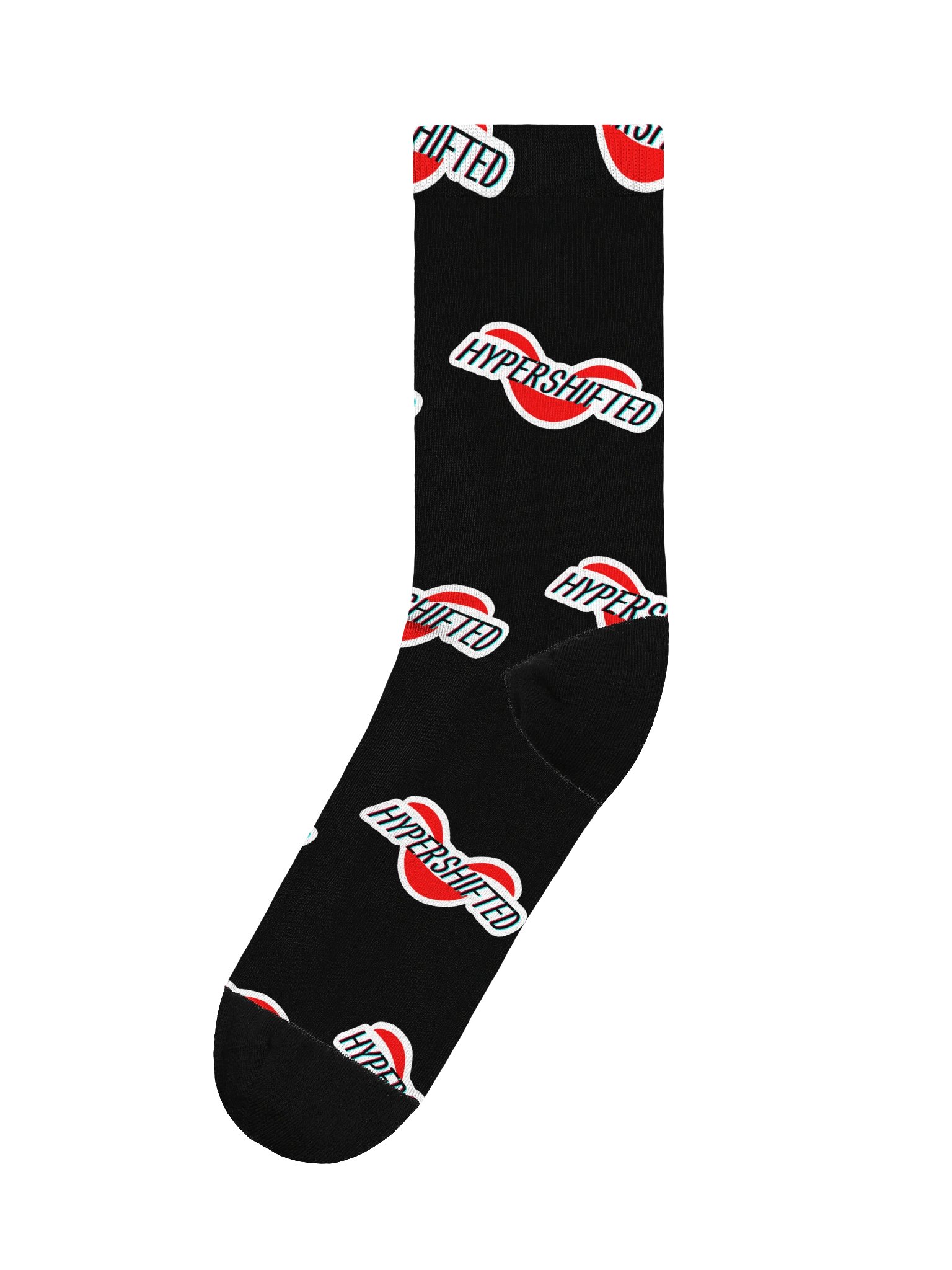 Hypershifted Logo Pattern Socks product image (1)