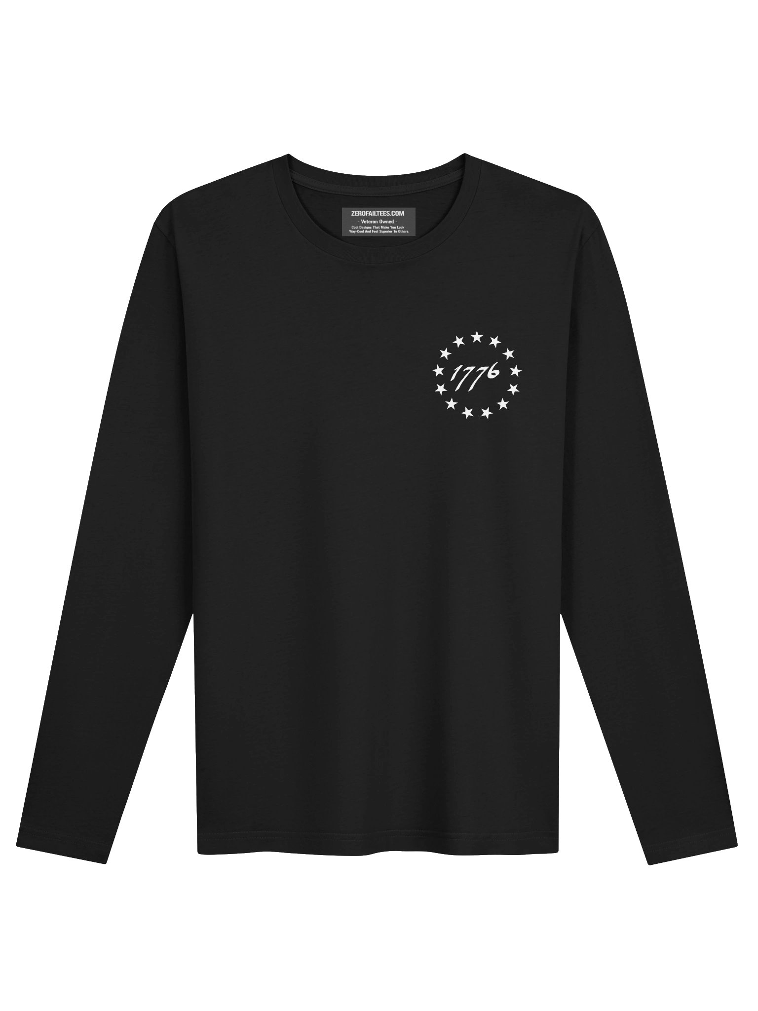 The “1776" Cotton Long Sleeve T-Shirt product image (1)