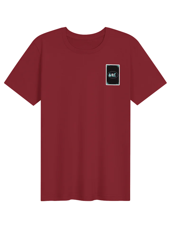 Burgundy t-shirt - hero and main logo product image (1)