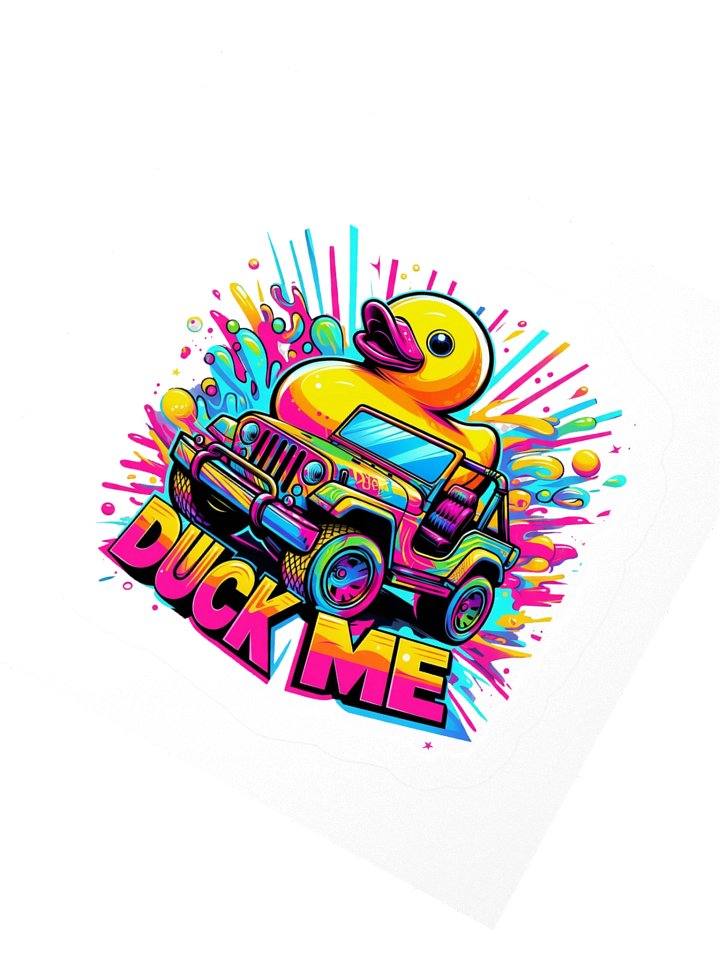 Jeepers Duck Me Arcade Style Kiss Cut Sticker product image (6)