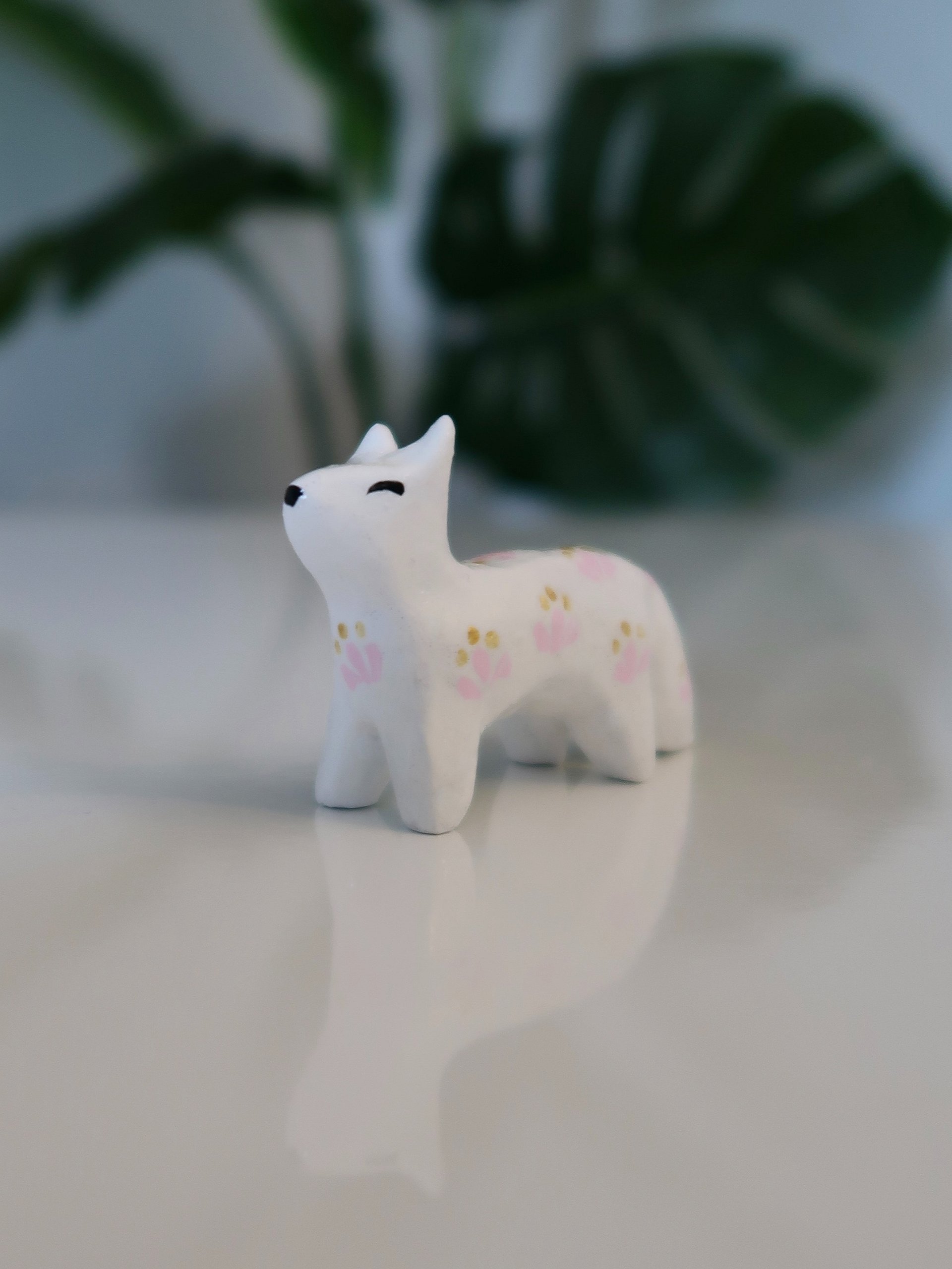 White Floral Fox Figurine product image (7)