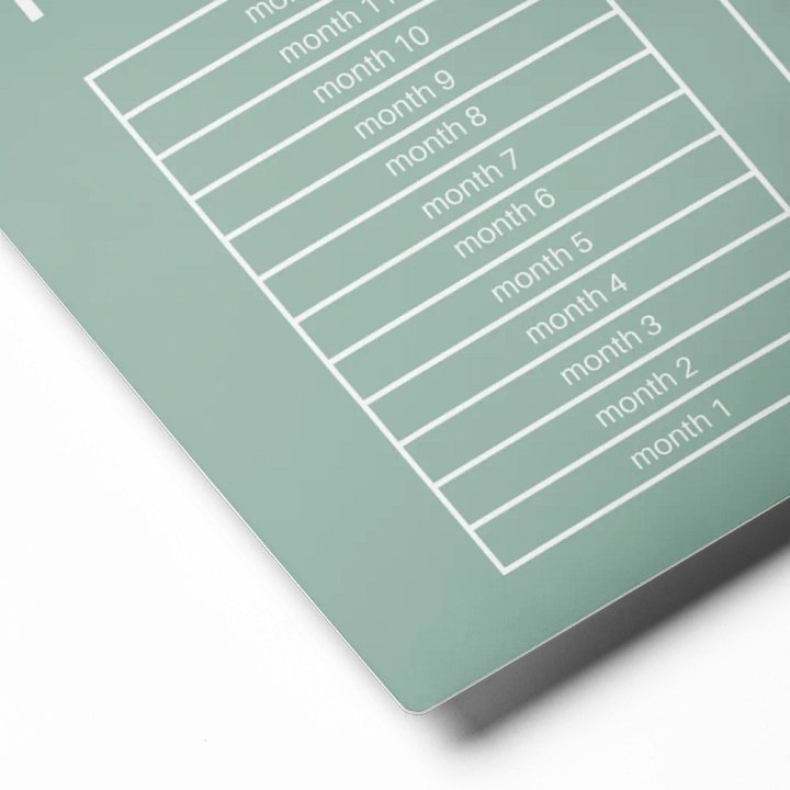 ANNUAL RENT TRACKER (white design 4) product image (2)