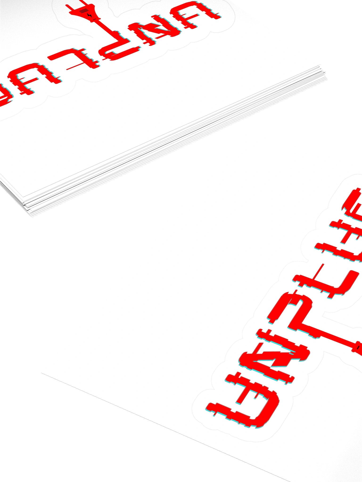 UNPLUG Logo Sticker product image (10)