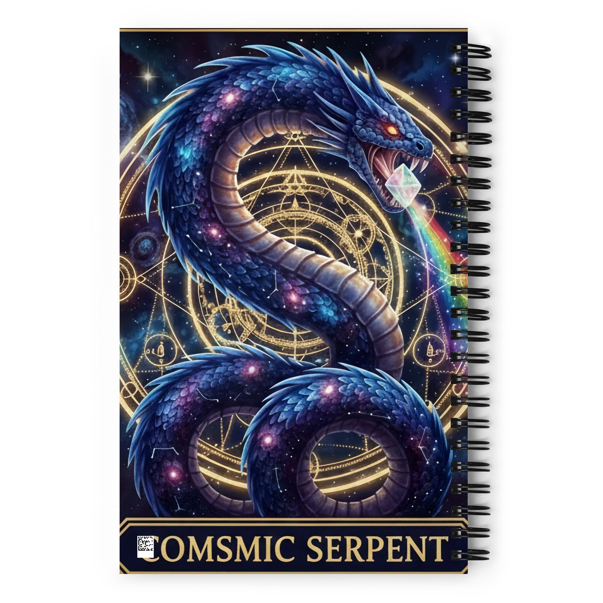 Cosmic Serpent Spiral Notebook product image (2)