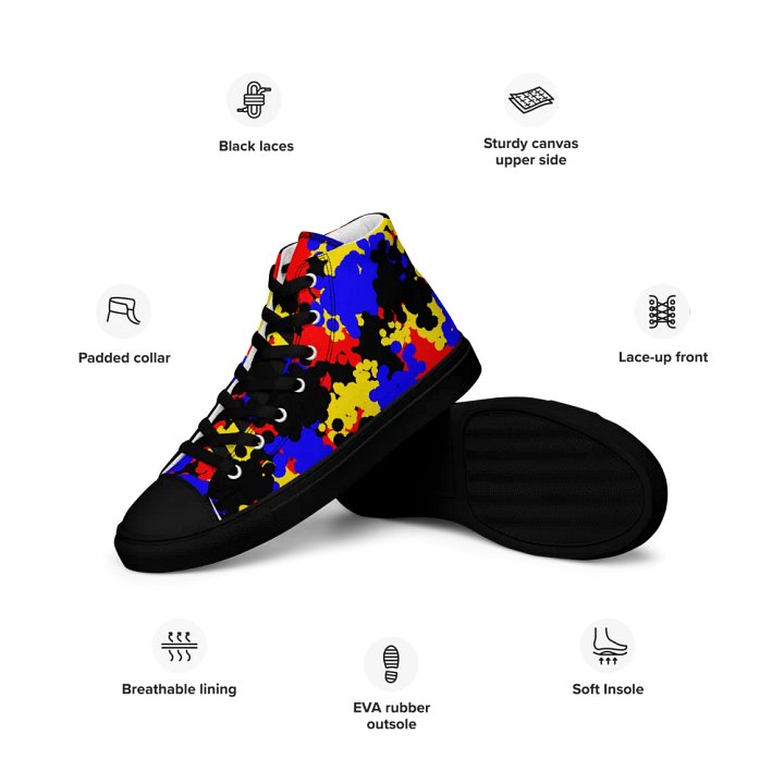 Primary splash High Top Canvas Shoes (womens) product image (1)