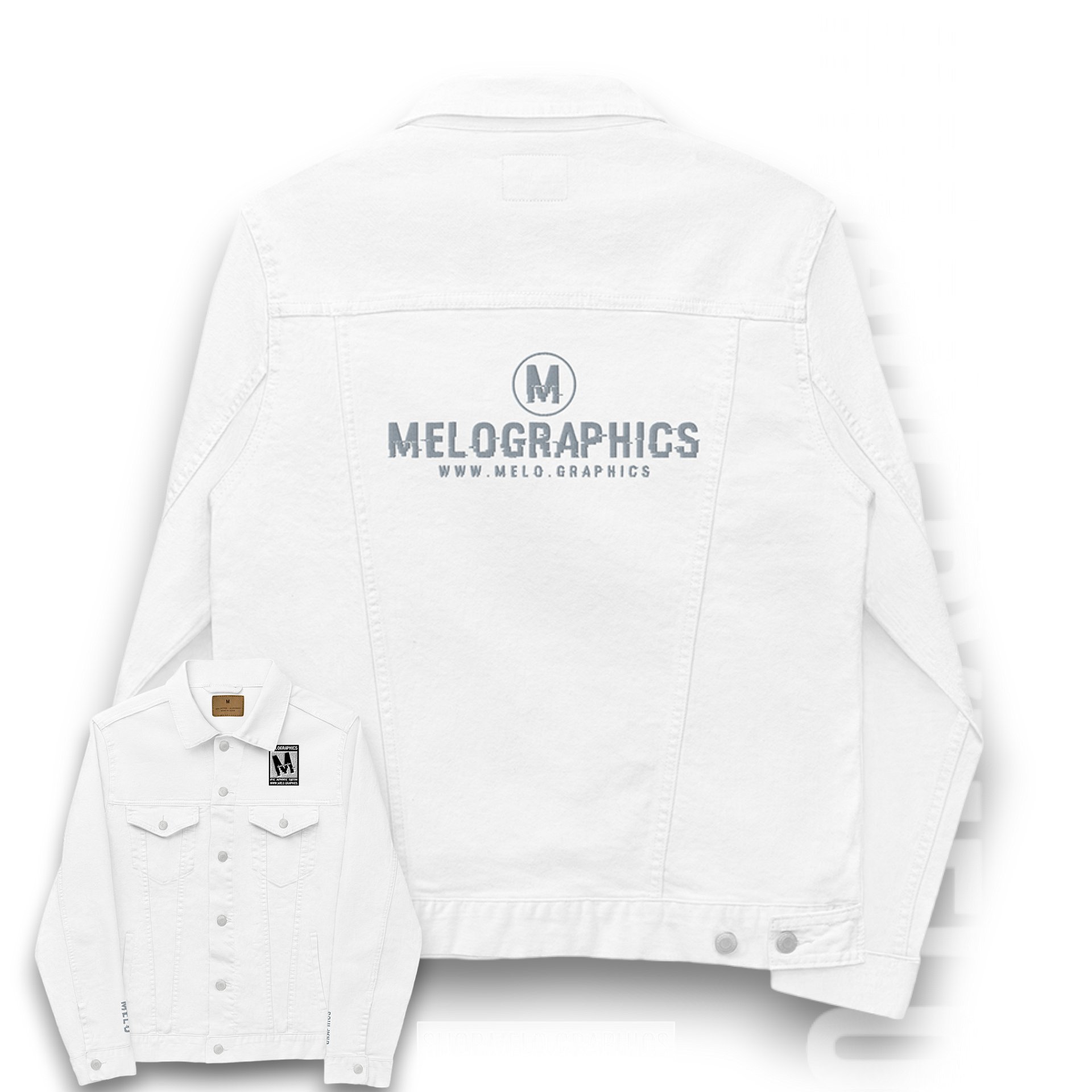Rated M: Grey Stitched - Denim Jacket | #MadeByMELO product image (1)